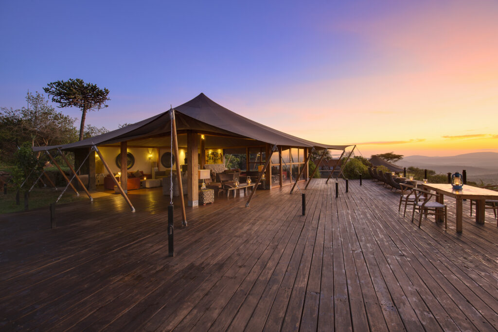 Elewana Loisaba Tented Camp - accommodation - main areas deck (2)