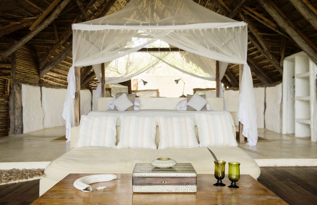 Enormous double beds and airy bedrooms