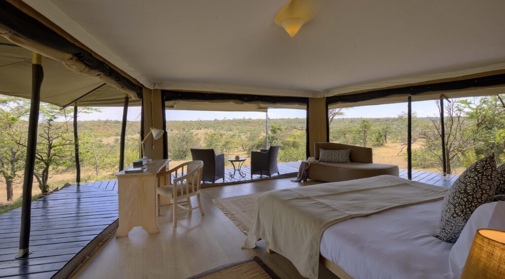 Kicheche Valley Naboisho - double tent in to out view