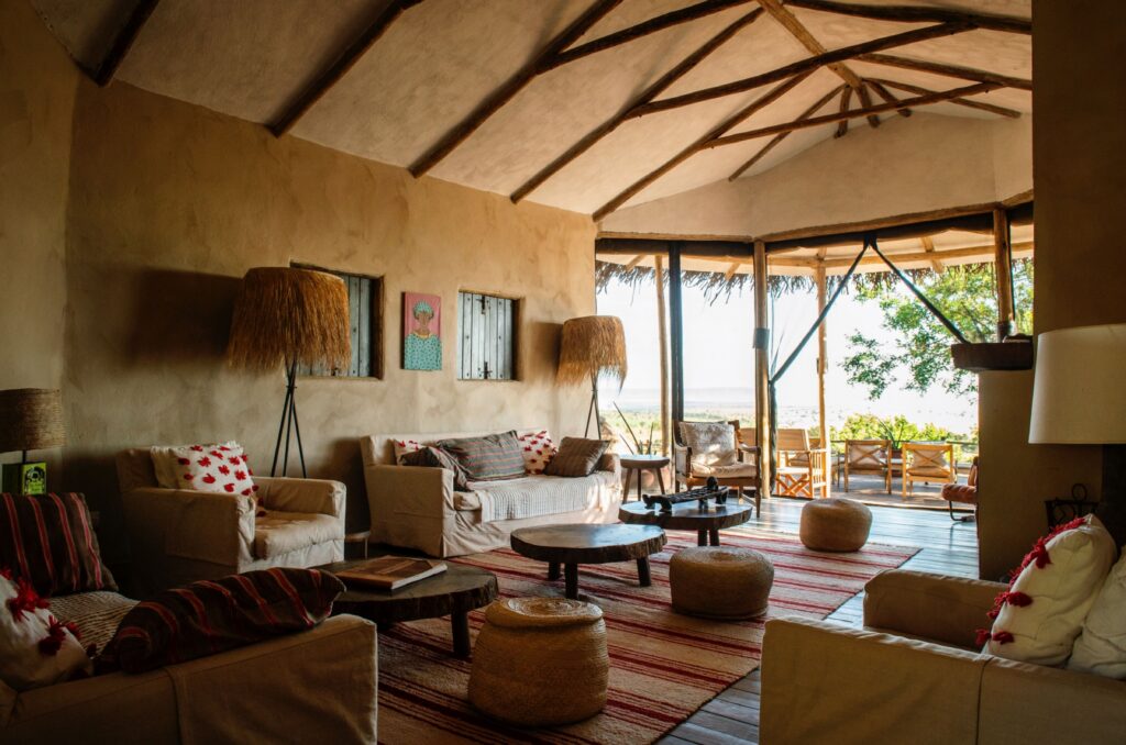 Lounge open to outside seating area