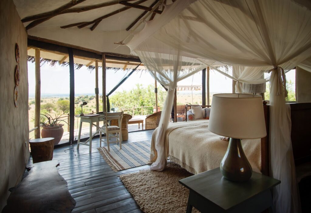 Main bedroom - full of light and views across the Serengeti