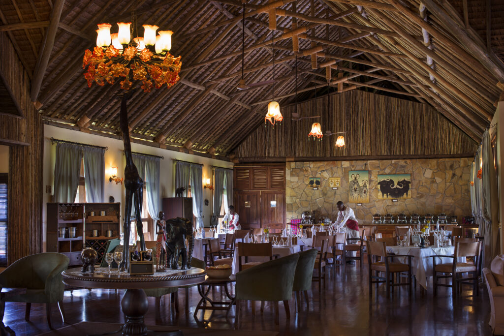 Neptune Ngorongoro Acacia Restaurant Setup
