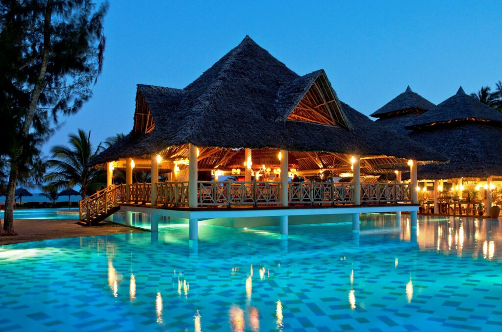 Neptune Palm Evening View Kisiwa Bar