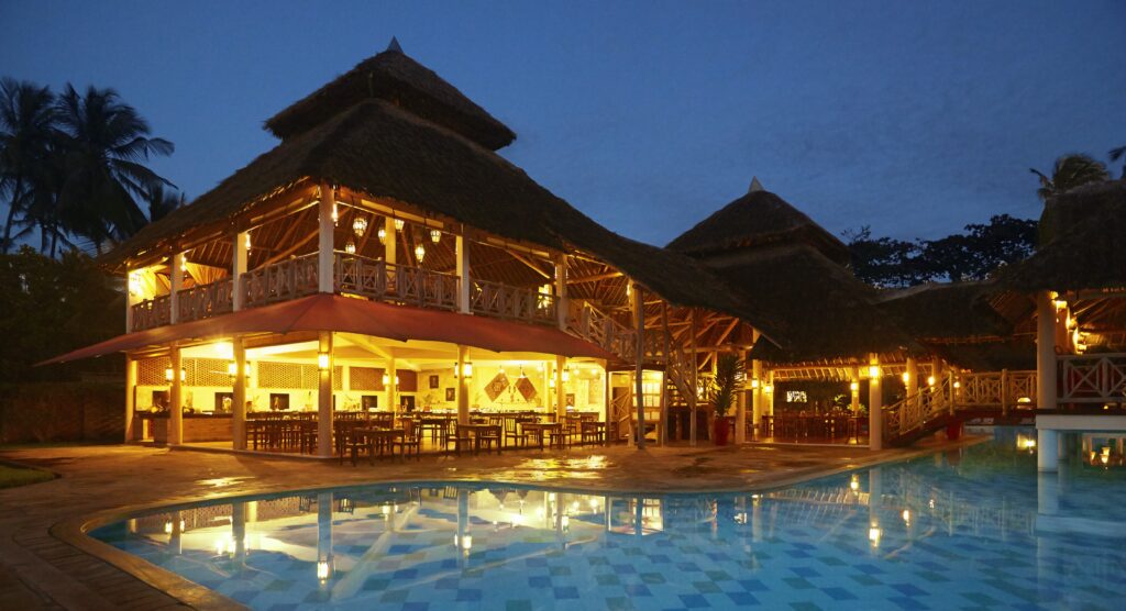 Neptune Palm Mnazi Restaurant At Night