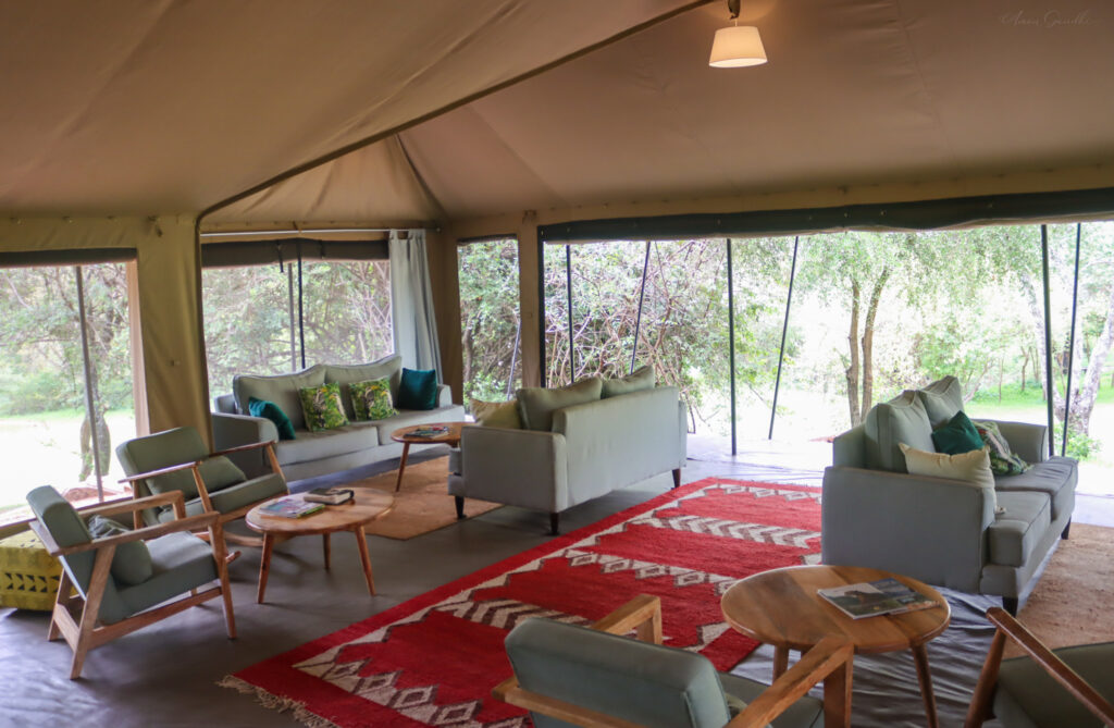 Porini Mara Camp Tent Lounge Area 2 Mess Tent